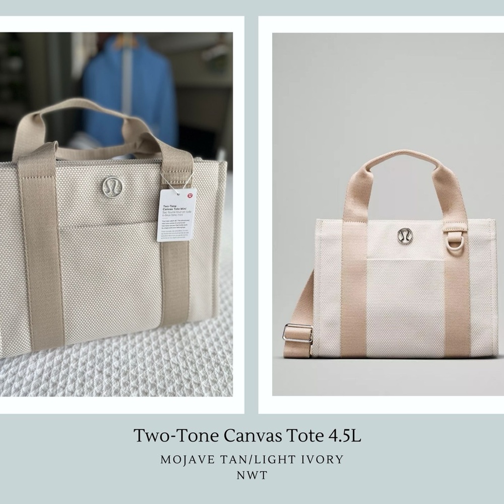 🆕Lululemon Two-Tone Mini Canvas Tote 4.5L